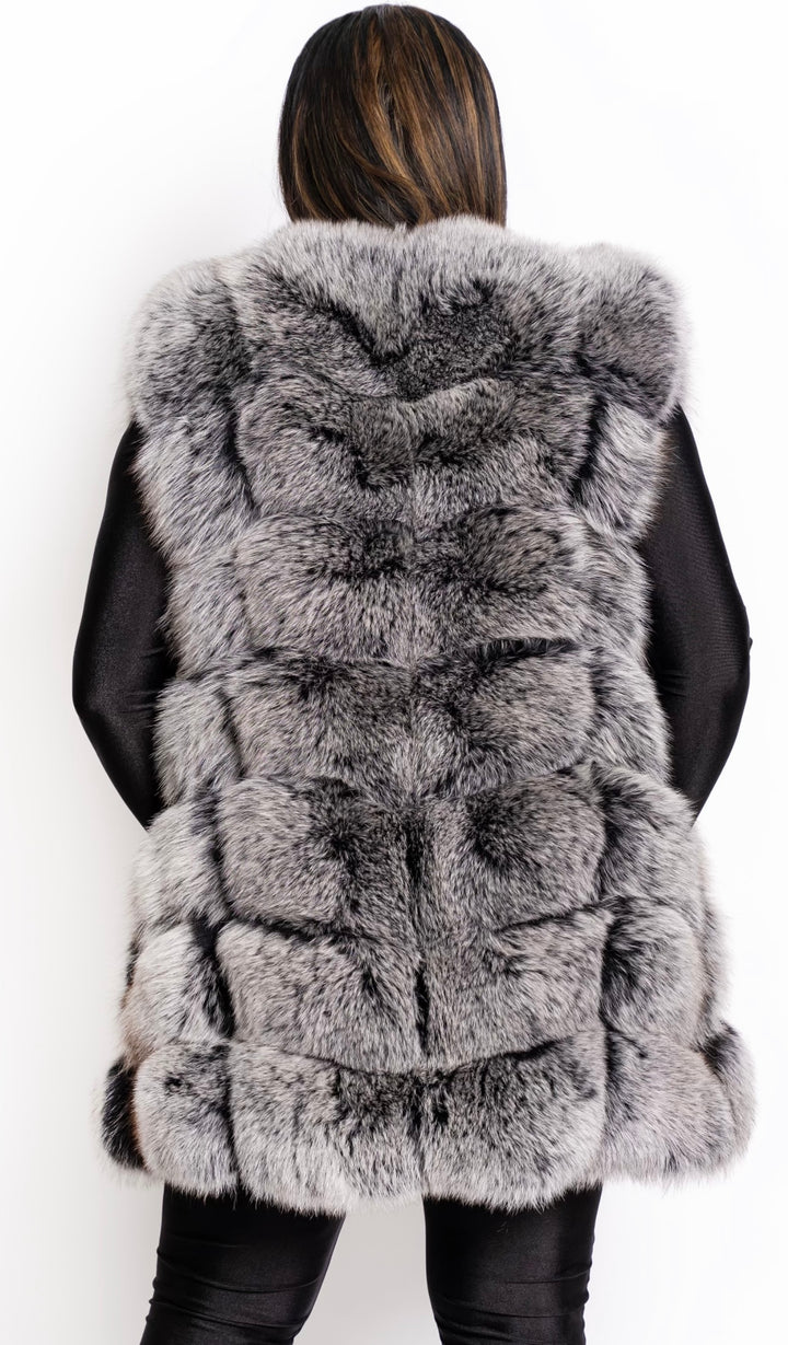 The “Joi” Silver Fox vest