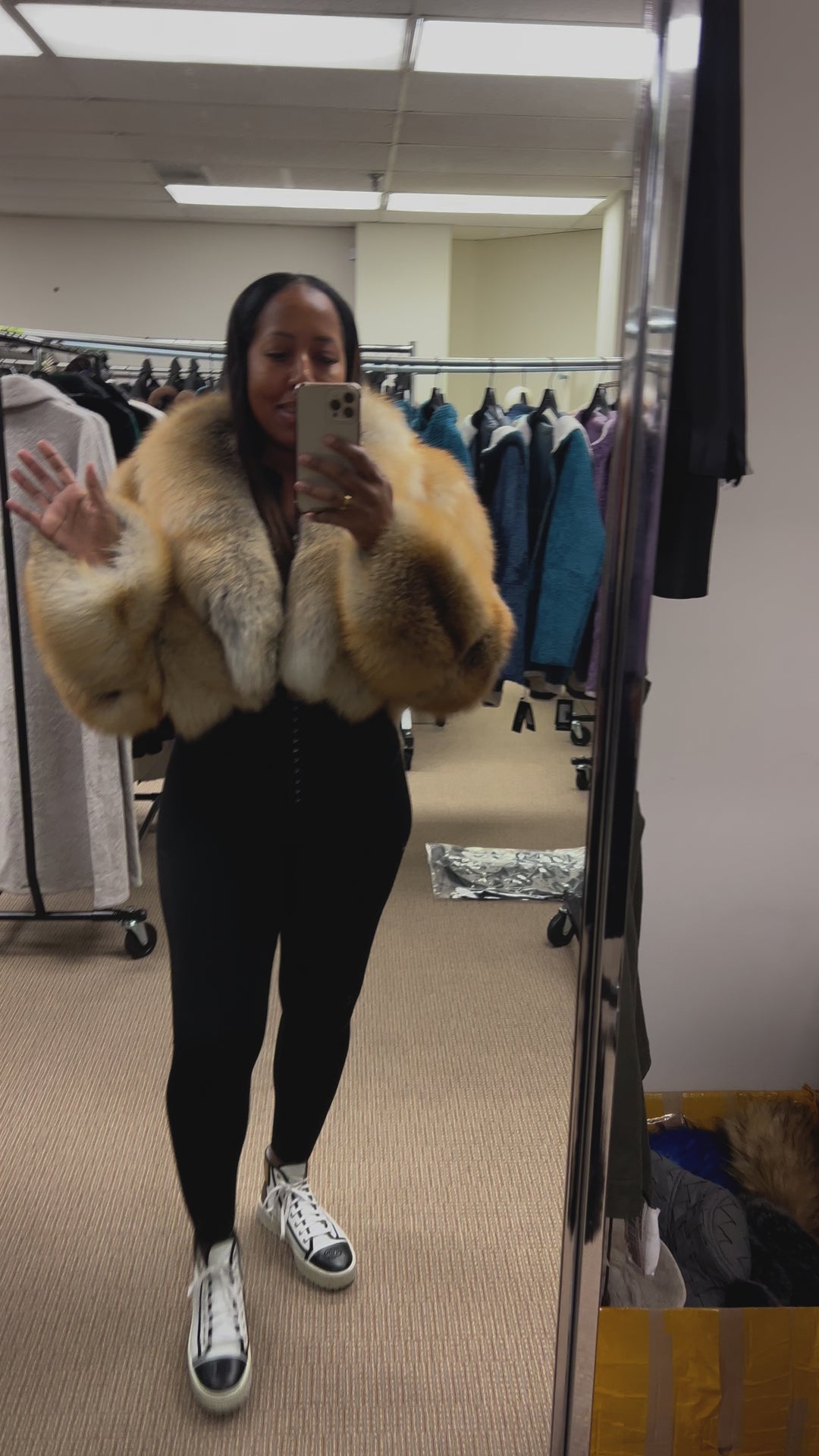The “Tamica” Golden Island Crop Coat