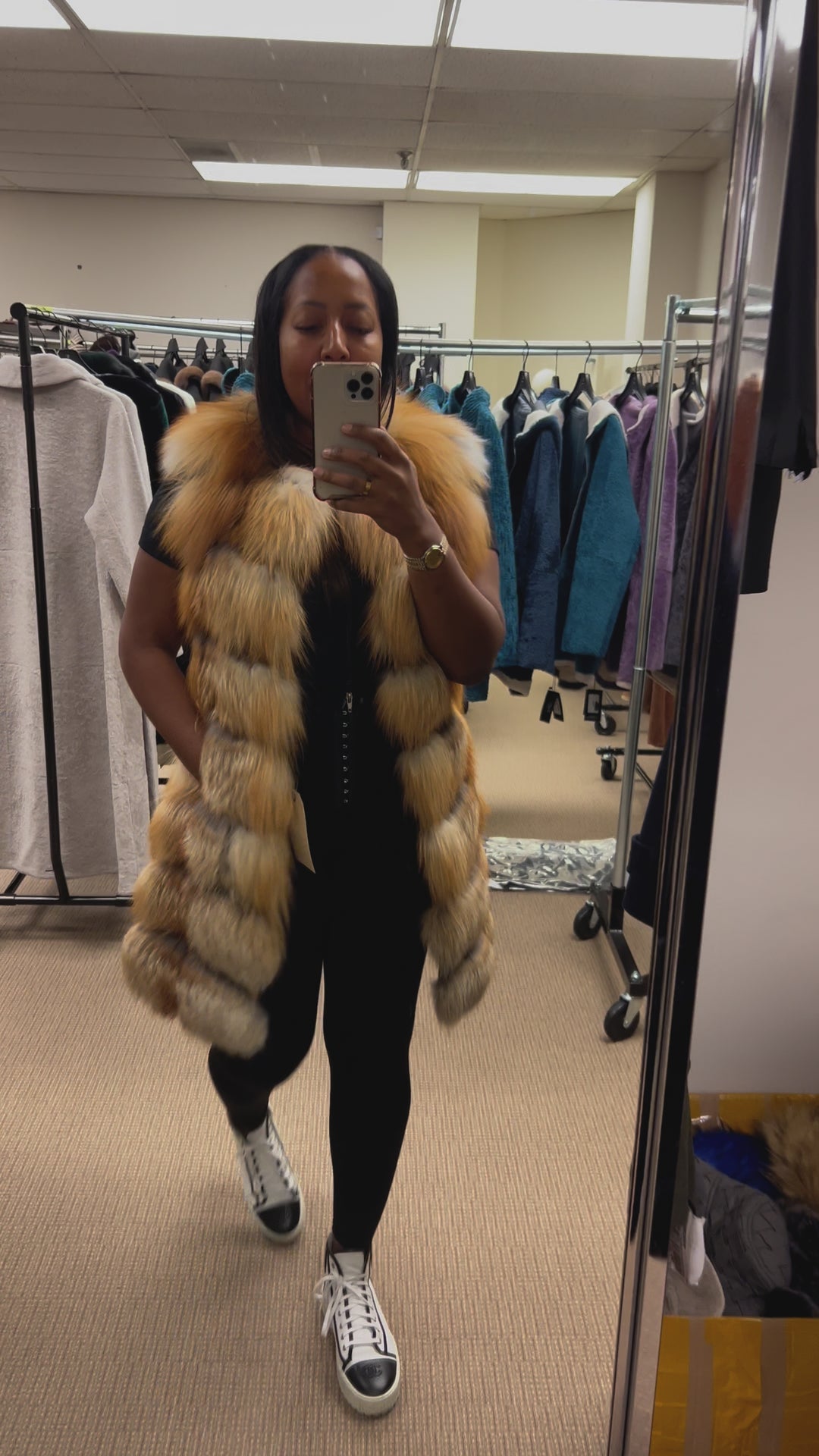 The “Monique” Red Fox Vest