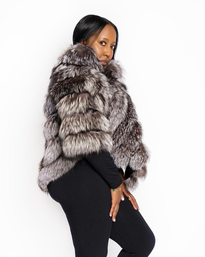 The "Mary" Fox Fur Poncho's (5 Colors) One size fits Small - 2xl