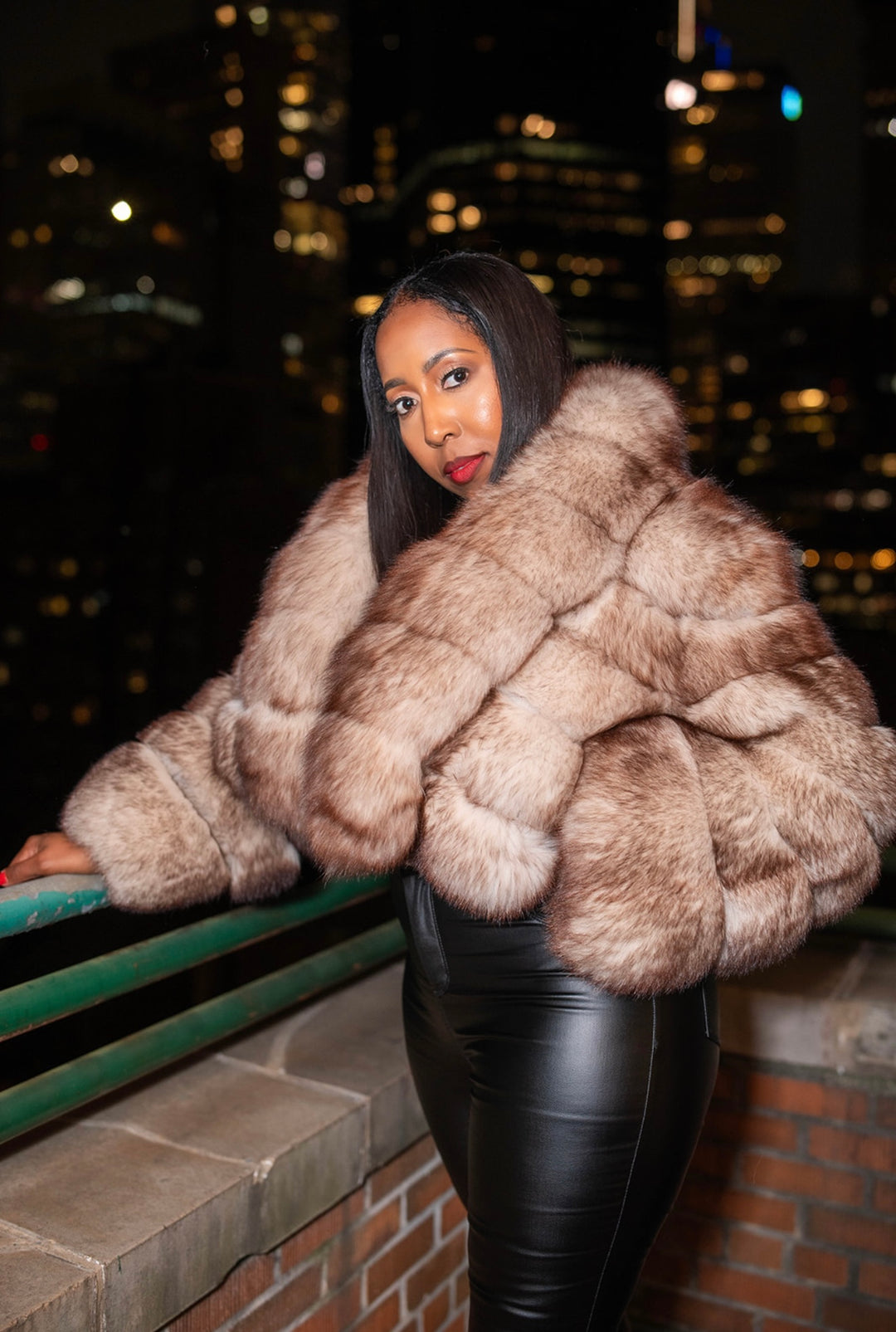 The “Ikisha” Fox Jacket with Collar