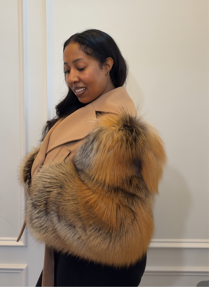 The “Bougie Crop Jacket” Custom order online only! Your size is not needed. We will call you for sizing once your order is placed!