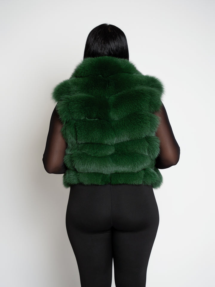 The Evelyn 2-In-1 Fox Fur Jacket