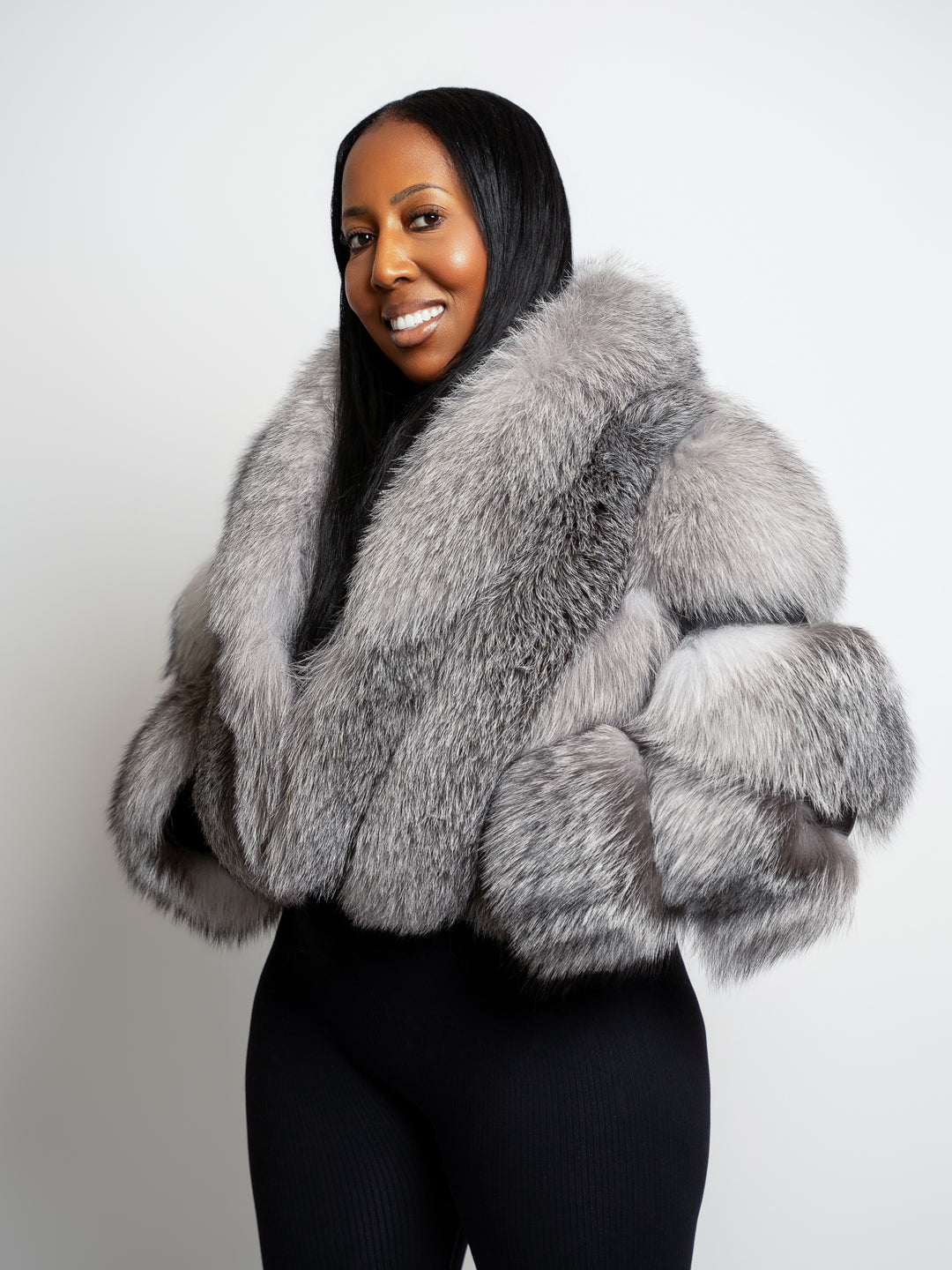 The Cherise Fox Crop Jacket