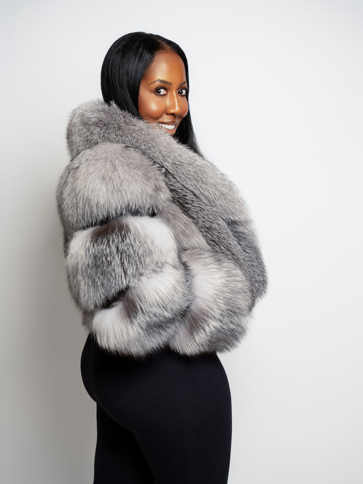 The Cherise Fox Crop Jacket