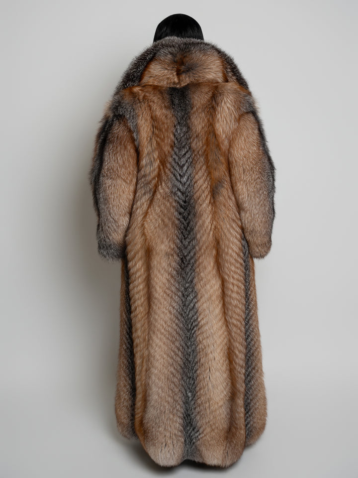 Fox Full Length Tuxedo Coat
