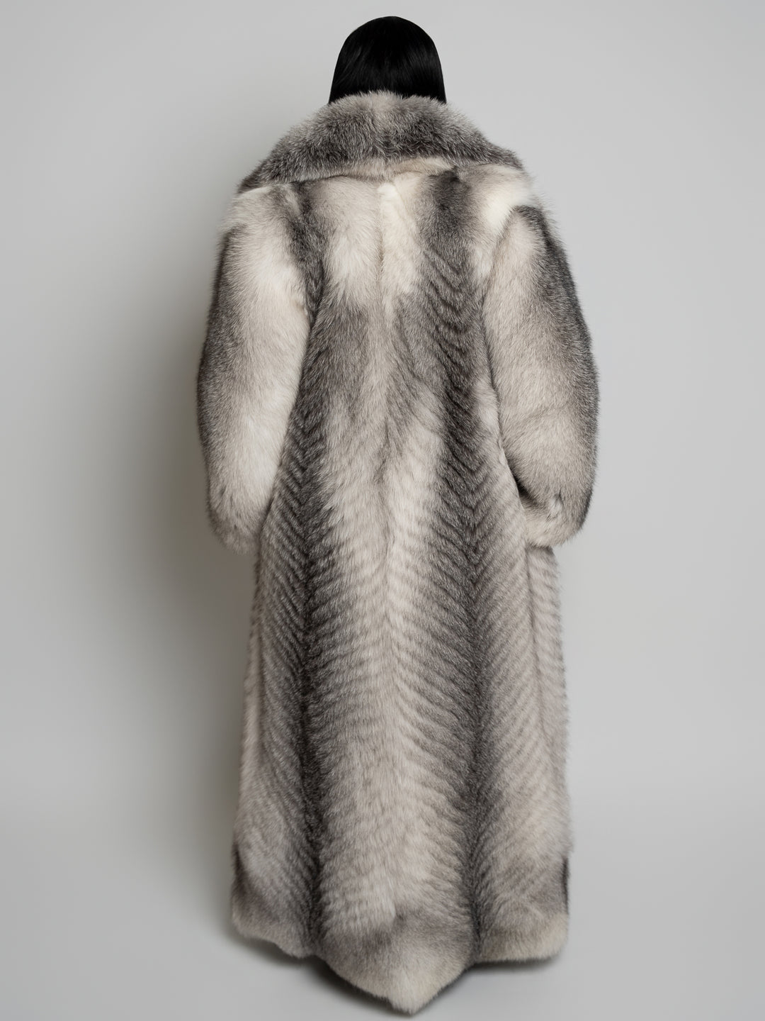 Fox Full Length Tuxedo Coat