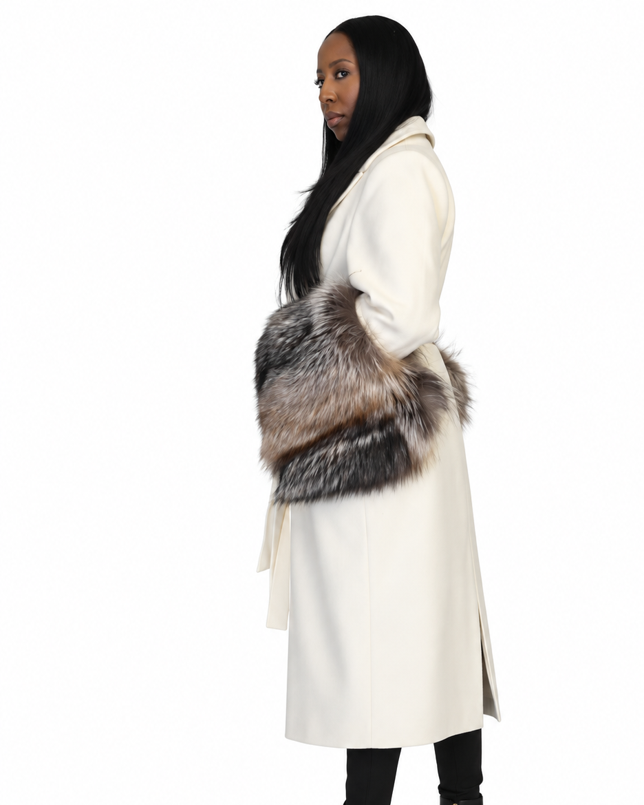 The LizaTrench with Fur Cuffs