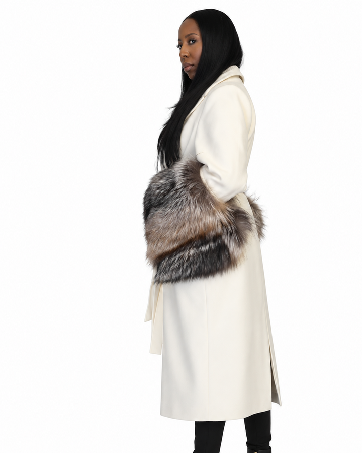 The LizaTrench with Fur Cuffs