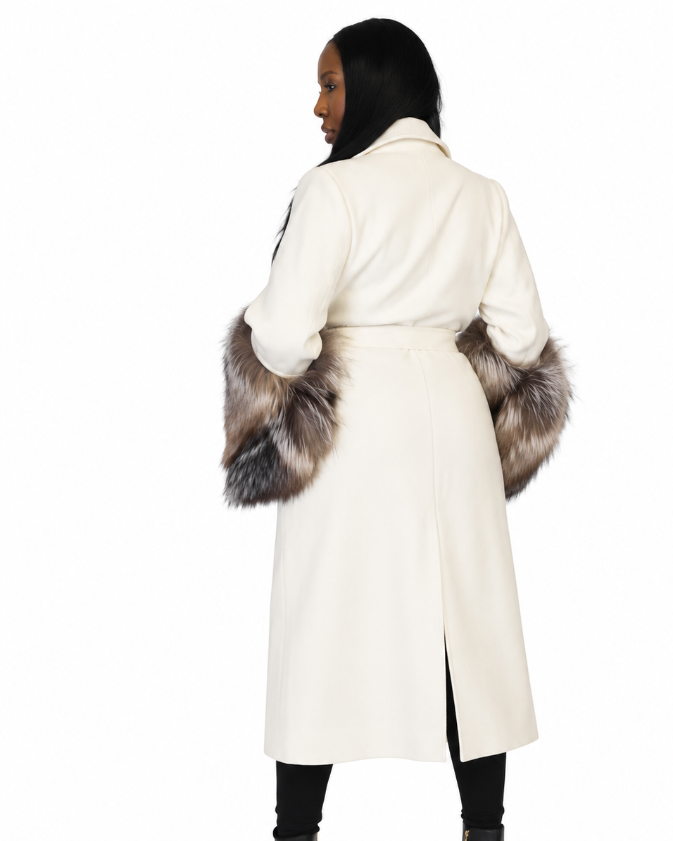 The LizaTrench with Fur Cuffs