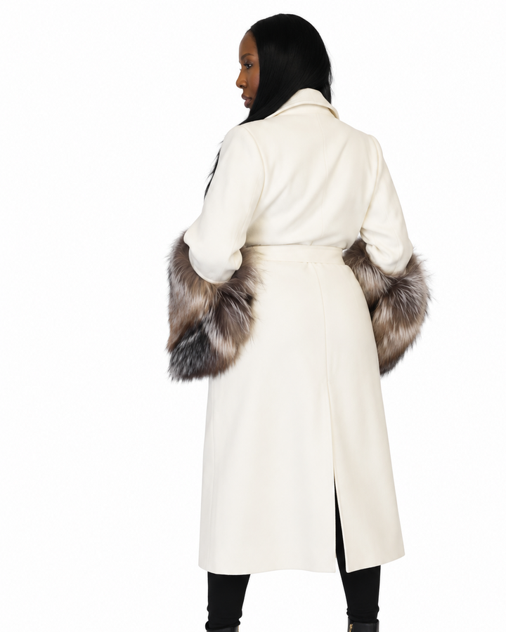The LizaTrench with Fur Cuffs